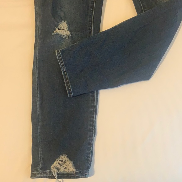 Dark blue skinny jeans. - Picture 1 of 5
